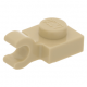 LEGO lapos elem 1x1 vízszintes fogóval, sárgásbarna (61252)